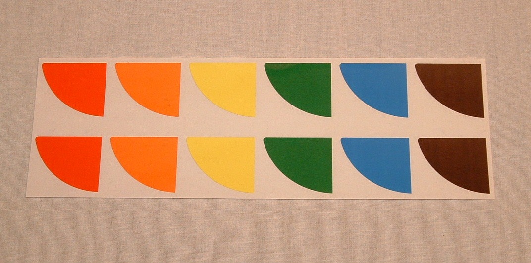 Color Pie 1, Color Sheet Half Round 1