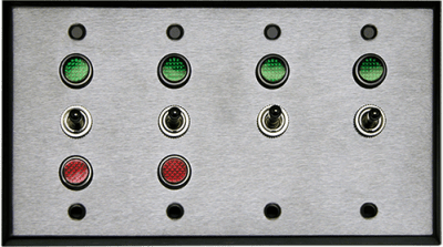 4 Gang Switch, FG3322 SPDT/120VAC  (8424)