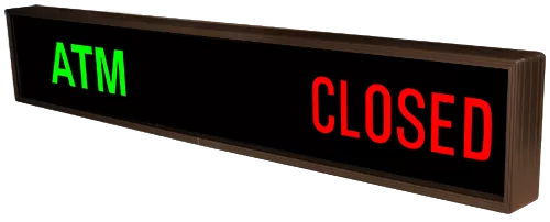 ATM | OPEN | CLOSED LED Sign PHX742GGR-B769 (120-277 VAC) (48048) 2 ATM | OPEN | CLOSED LED Sign PHX742GGR-B769 (120-277 VAC) (48048) 2