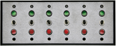 6 Gang Switch, SXG333333 SPDT/120VAC  (3105)