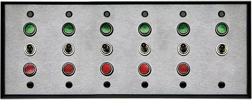 6 Gang Switch, SXG333332 SPDT/120VAC  (3108)