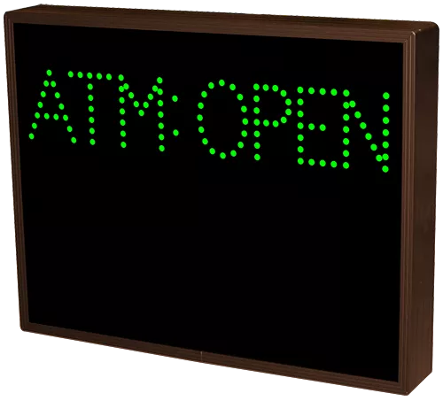 ATM: OPEN | ITM: OPEN LED Sign TCL1418GG-I947 (120-277 VAC) (35635) 1 ATM: OPEN | ITM: OPEN LED Sign TCL1418GG-I947 (120-277 VAC) (35635) 1