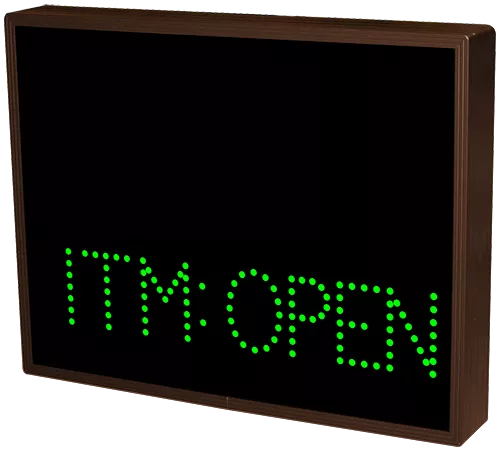 ATM: OPEN | ITM: OPEN LED Sign TCL1418GG-I947 (120-277 VAC) (35635) 2 ATM: OPEN | ITM: OPEN LED Sign TCL1418GG-I947 (120-277 VAC) (35635) 2