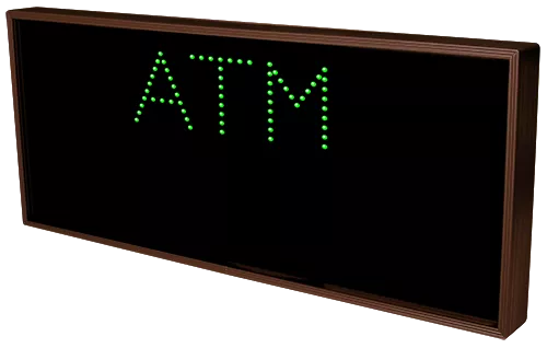 ATM | NIGHT DROP LED Sign TCL1426GB-127   (120-277 VAC)   (5180) 1