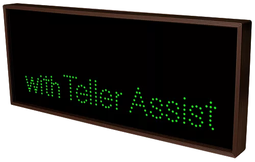 Drive-Up ATM | with Teller Assist LED Sign TCL1434GG-H825 (120-277 VAC) (34655) 2 Drive-Up ATM | with Teller Assist LED Sign TCL1434GG-H825 (120-277 VAC) (34655) 2