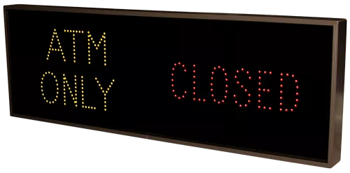 ATM ONLY | OPEN | CLOSED LED Sign TCL1442AGR-A255 (120-277 VAC) (5342) 2 ATM ONLY | OPEN | CLOSED LED Sign TCL1442AGR-A255 (120-277 VAC) (5342) 2