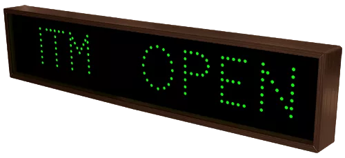 ATM | ITM | OPEN | CLOSED LED Sign TCL734GGGR-J014 (120-277 VAC) (35852) 3 ATM | ITM | OPEN | CLOSED LED Sign TCL734GGGR-J014 (120-277 VAC) (35852) 3