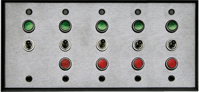 5 Gang Switch, FVG23333 SPDT/120VAC  (20837)