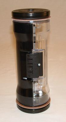 L455, Banking Drive Thru Carrier Hour Glass Design Black. L455, Banking Drive Thru Carrier Hour Glass Design Black.