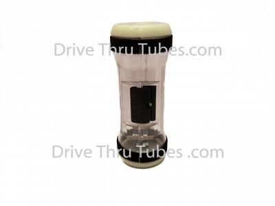 LV05, Banking Drive Thru Carrier Hour Glass Design Black Velcro. LV05, Banking Drive Thru Carrier Hour Glass Design Black Velcro.