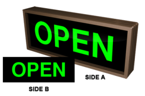 OPEN | OPEN LED Sign PHX718DGG-180   (120-277 VAC)   (34097)