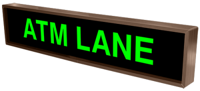 ATM LANE LED Sign PHX734G-121   (120-277 VAC)  (26623)
