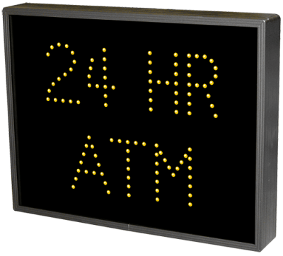 24 HR ATM LED Sign TCL1418A-165   (120-277 VAC)  (5056)