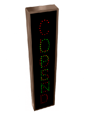 OPEN | CLOSED LED Sign TCL347GR-100 (120-277 VAC)   (5747)