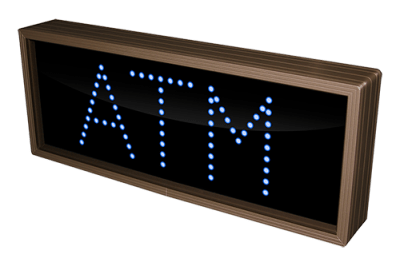 ATM LED Sign TCL718B-125   (120-277 VAC)  (5839)