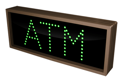 ATM LED Sign TCL718G-125   (120-277 VAC)  (5863)