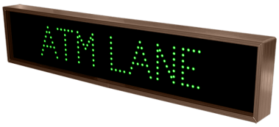 ATM LANE LED Sign TCL734G-121   (120-277 VAC)  (6026)