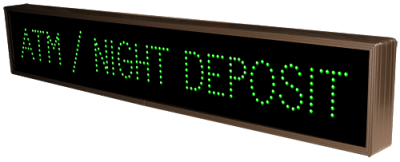 ATM / NIGHT DEPOSIT LED Sign TCL742G-A658   (120-277 VAC)  (18068)