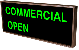 COMMERCIAL | OPEN | CLOSED LED Sign PHX1434GGR-256   (120-277 VAC)  (38982) 1