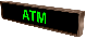 ATM LED Sign PHX734G-125   (120-277 VAC)  (27873)