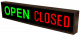 OPEN | CLOSED LED Sign PHX734GR-100   (120-277 VAC)   (25883)