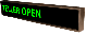 TELLER | OPEN | CLOSED LED Sign PHX742GGR-B715   (120-277 VAC)  (47744) 1