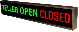 TELLER | OPEN | CLOSED LED Sign PHX742GGR-B715   (120-277 VAC)  (47744)