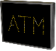 ATM LED Sign TCL1418A-125   (120-277 VAC)  (5055)