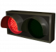 Indicator Dots, double with hoods, horizontal, Red - Green LED Sign TCL714RG-225H   (120-277 VAC)  (7383) 1