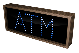 ATM LED Sign TCL718B-125   (120-277 VAC)  (5839)