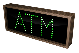 ATM LED Sign TCL718G-125   (120-277 VAC)  (5863)