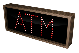 ATM LED Sign TCL718R-125   (120-277 VAC)  (5909)