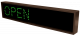 OPEN | CLOSED LED Sign TCL734GR-100   (120-277 VAC)  (6083) 1